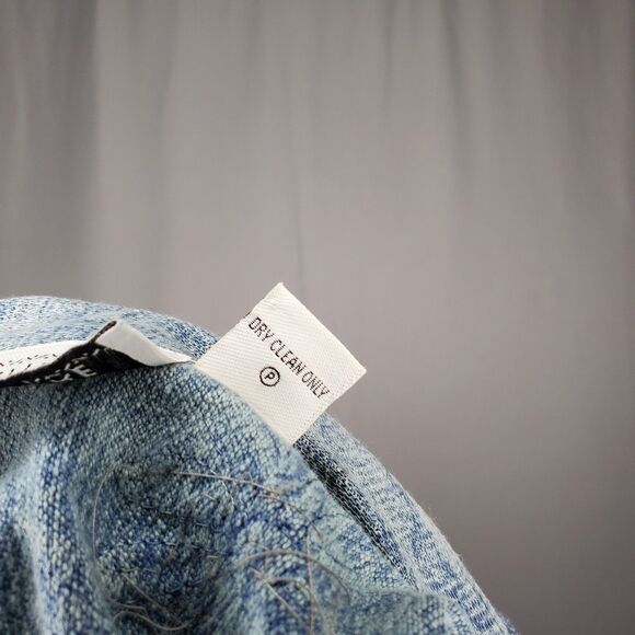 Flashback Couture Shiny Jean Jacket Small Embroidered Sequin Country Western - Picture 12 of 13